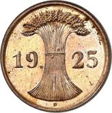 Reverse 2 Reichspfennig 1925 D