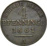 Reverse 4 Pfennig 1861 A