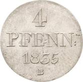 Reverse 4 Pfennig 1835 B