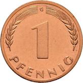 Obverse 1 Pfennig 1948 G Bank deutscher Länder