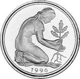 Reverse 50 Pfennig 1996 G