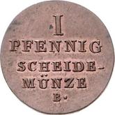Reverse Pfennig 1828 B