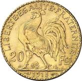 Reverse 20 Francs 1913