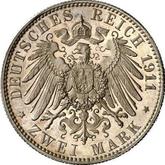 Reverse 2 Mark 1911 E Saxony
