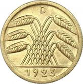 Reverse 50 Rentenpfennig 1923 D