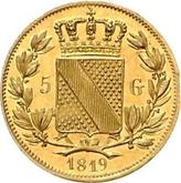 Reverse 5 Gulden 1819 PH