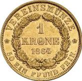 Reverse Krone 1864 B