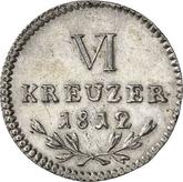 Reverse 6 Kreuzer 1812