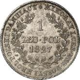 Reverse 1 Zloty 1827 IB