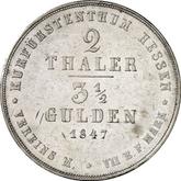 Reverse 2 Thaler 1847