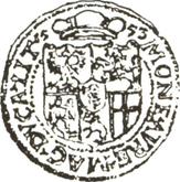 Reverse Ducat 1553 Lithuania
