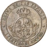 Reverse 1 Céntimo de escudo 1866 OM