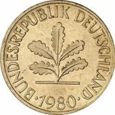 Reverse 10 Pfennig 1980 F