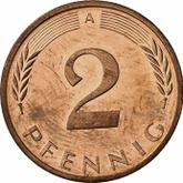 Obverse 2 Pfennig 1996 A