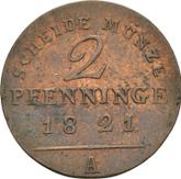 Reverse 2 Pfennig 1821 A
