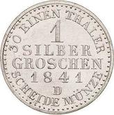 Reverse Silber Groschen 1841 D