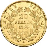 Reverse 20 Francs 1856 A