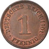 Obverse 1 Pfennig 1901 D