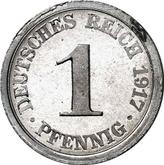 Obverse 1 Pfennig 1917 D