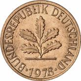 Reverse 1 Pfennig 1978 G