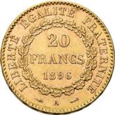 Reverse 20 Francs 1896 A