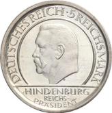 Obverse 5 Reichsmark 1929 F Constitution