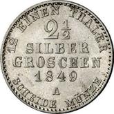 Reverse 2-1/2 Silber Groschen 1849 A