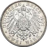 Reverse 2 Mark 1901 A Saxe-Weimar-Eisenach