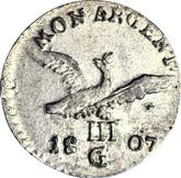 Reverse 3 Kreuzer 1807 G Silesia