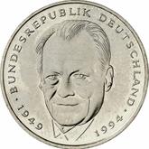 Obverse 2 Mark 1995 D Willy Brandt
