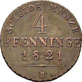 Reverse 4 Pfennig 1821 B