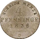 Reverse 4 Pfennig 1836 D