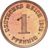 Obverse 1 Pfennig 1912 D