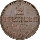 Reverse 2 Pfennig 1864 B
