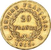 Reverse 20 Francs 1813 U