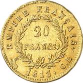 Reverse 20 Francs 1813 CL
