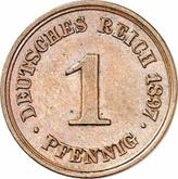 Obverse 1 Pfennig 1897 F