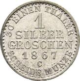Reverse Silber Groschen 1867 C