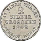 Reverse 2 Silber Groschen 1842