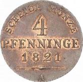Reverse 4 Pfennig 1821 A