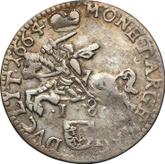 Reverse Ort (18 Groszy) 1664 TLB Lithuania