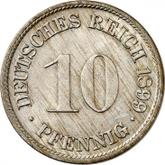Obverse 10 Pfennig 1899 F