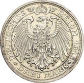 Reverse 3 Mark 1915 A Prussia