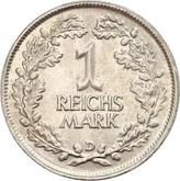 Reverse 1 Reichsmark 1925 D