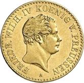 Obverse 1/2 Frederick D'or 1842 A