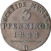 Reverse 3 Pfennig 1844 D