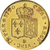Reverse Double Louis d'Or 1790 BB
