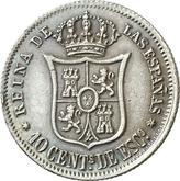 Reverse 10 Céntimos de escudo 1866