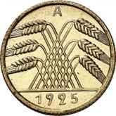 Reverse 10 Reichspfennig 1925 A