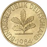 Reverse 10 Pfennig 1984 G